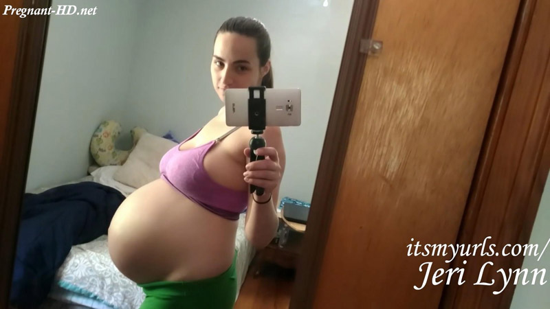 39 Weeks Pregnant Showing Off Body - Jeri Lynn