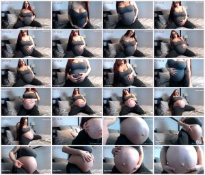 Pregnant JOI in Stretched Tank - Jessie Minx_thumb