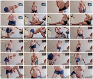 Custom Exercise Struggle Pregnant Belly - Ai_Chan_thumb