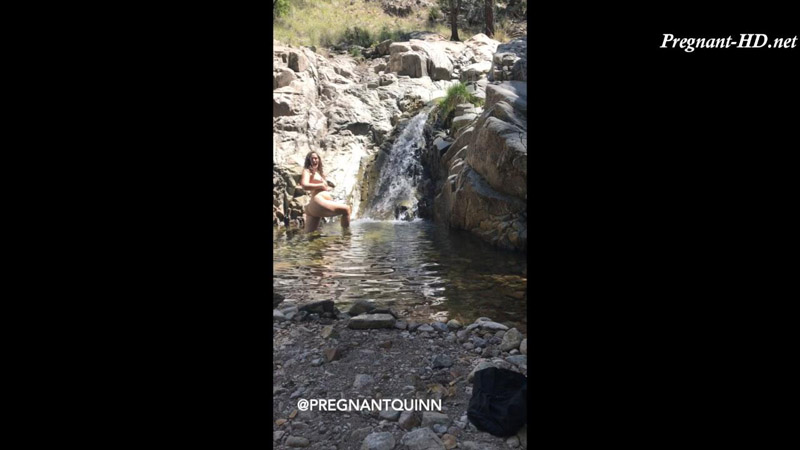 Fan Video 7 - Swimming In A Mountain Lake - PregnantQuinn
