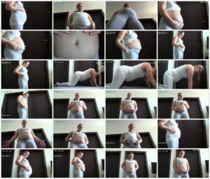 My Puffy Belly In Yoga Pants – Blonde Stories_thumb