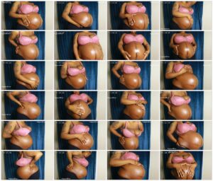 40 Weeks Ebony Pregnant Belly Play – LadyPearl07_thumb