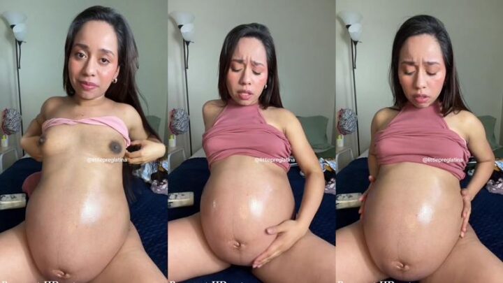 Oiling Huge Preggo Belly Until It Pops On Your Face – LittlePregLatina